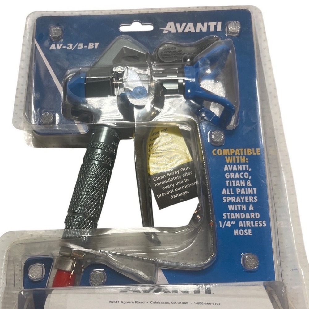 Avanti AV-3/5-BT Airless Paint Spray Gun 58056 for Graco Titan 1/4" Hose NEW